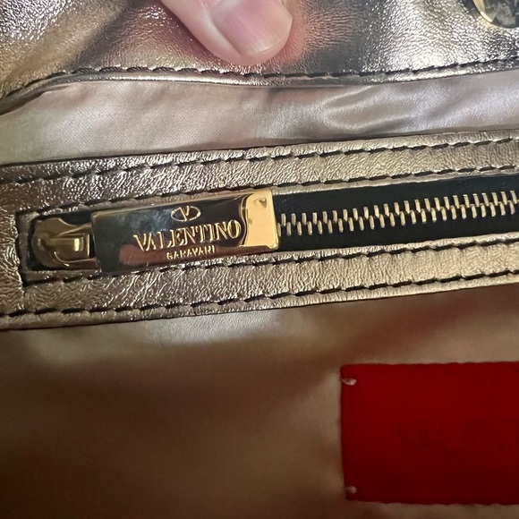 RARE NWT Valentino Garavani w/ Swarovski Crystals Nuage Bow Leather Hobo Bag - Picture 9 of 13